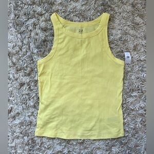GAP Fitted Yellow Tank Top